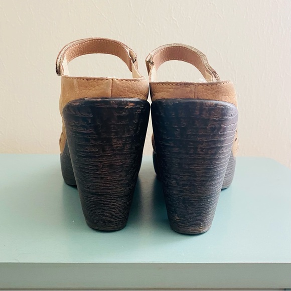 Jambu Leather Platform MaryJane Tan Sandals Women’s Size 9.5 - Picture 12 of 14